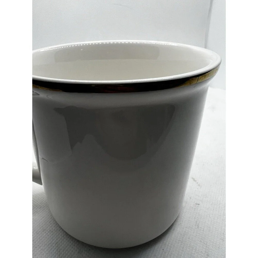 POTTERY BARN STEWART PLAID (Y) INITIAL COFFEE MUG Christmas Red Green Table